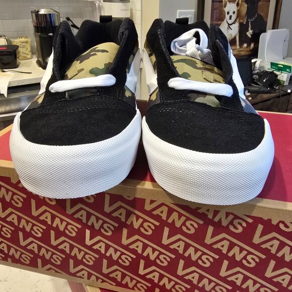Vans Knu Skool Mens Casual Shoes Camo Green Black VN000D22YJ7 Size 10 NEW - Picture 5 of 10